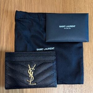 Saint Laurent Cassandre Matelasse Card Case